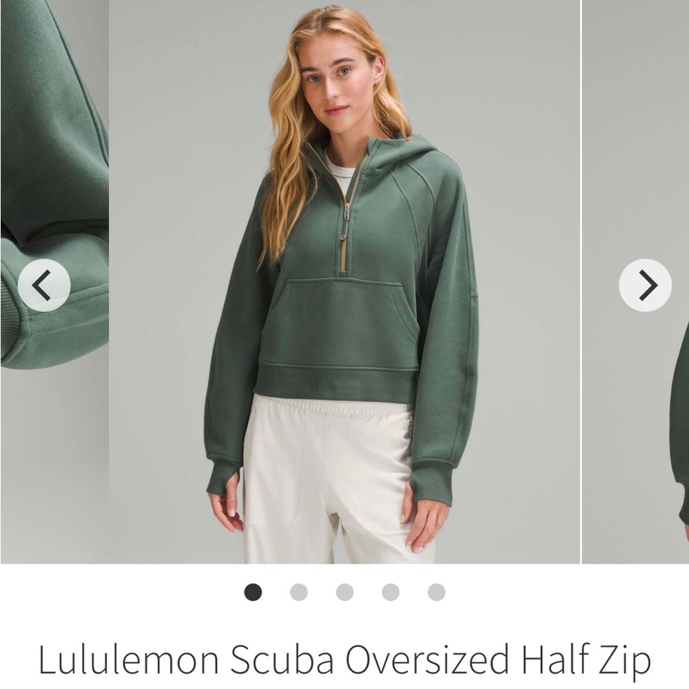 Lulu Lemon Scuba Hoodie - Forest Green